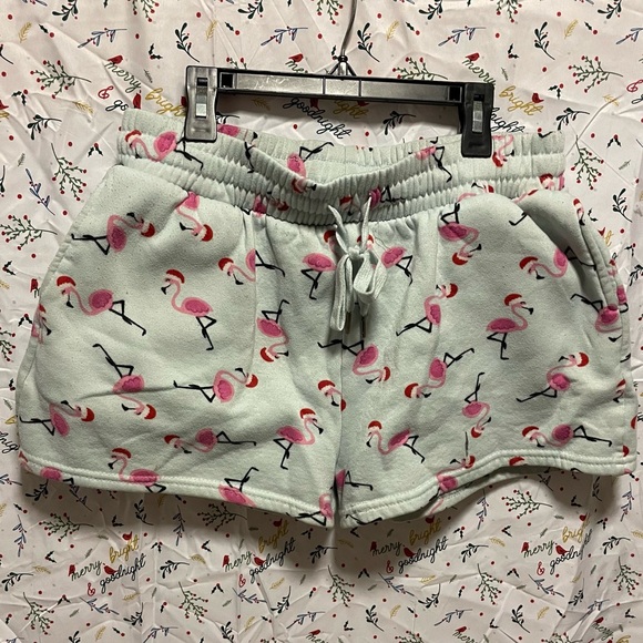Better Together Christmas Flamingo Pajamas Sleeping Set of Sweater and Shorts - Picture 5 of 9